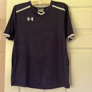 Navy tech t shirt under armour.